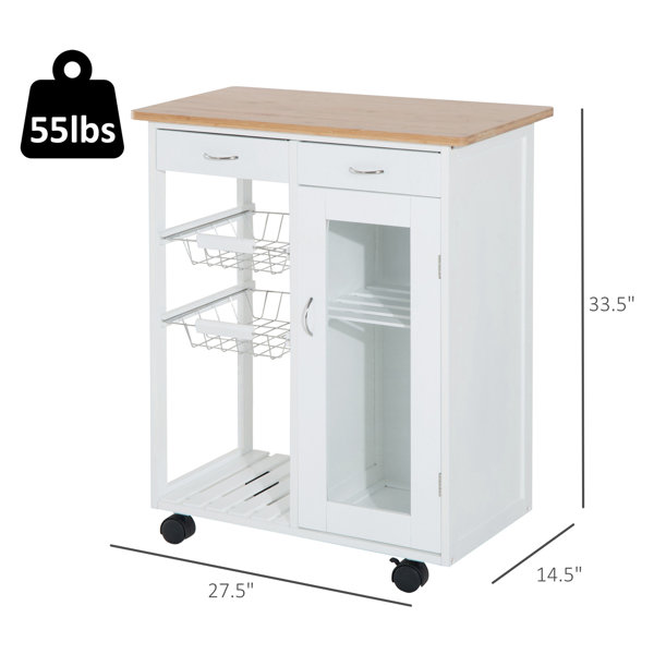 Winston Porter Etheridge Organizer Appliance Kitchen Cart & Reviews